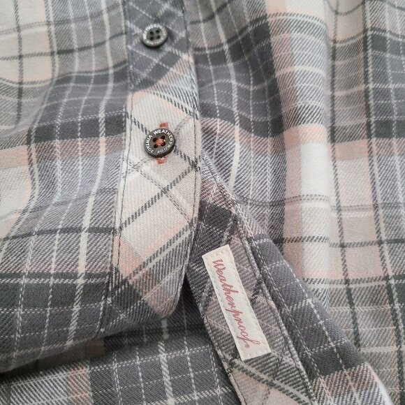 Weatherproof Vintage Soft Comfort Stretch Plaid Button Front Shirt Size Large - Picture 12 of 13